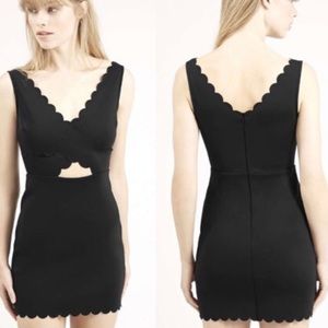 Topshop Black Scallop Dress